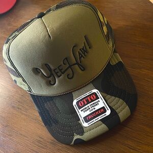 Camo Yeehaw trucker Cap